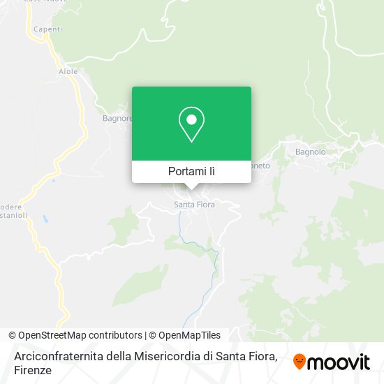 Mappa Arciconfraternita della Misericordia di Santa Fiora