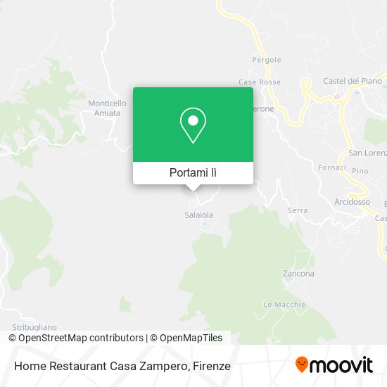 Mappa Home Restaurant Casa Zampero