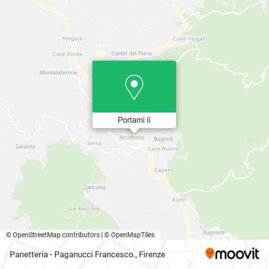 Mappa Panetteria - Paganucci Francesco.