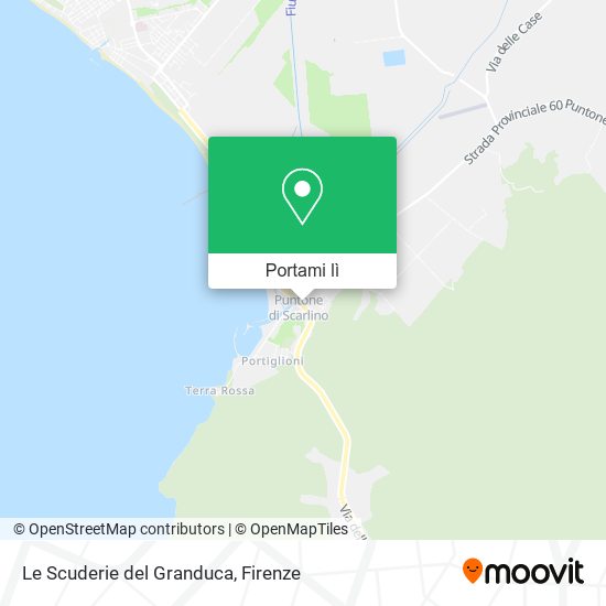 Mappa Le Scuderie del Granduca