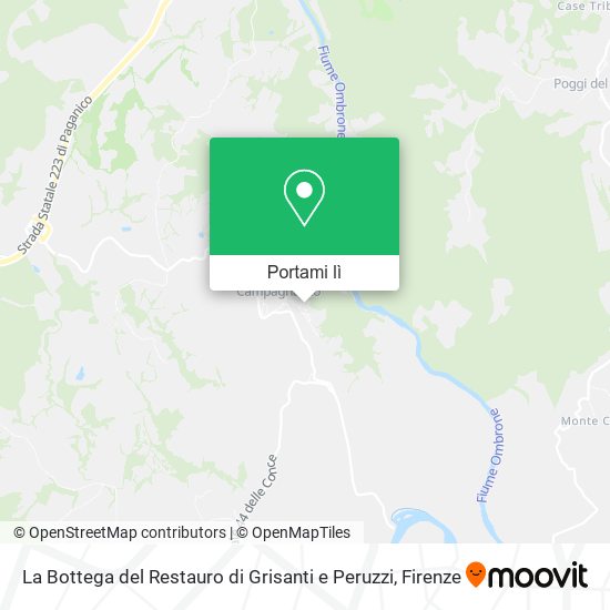 Mappa La Bottega del Restauro di Grisanti e Peruzzi
