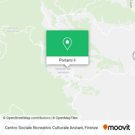 Mappa Centro Sociale Ricreativo Culturale Anziani