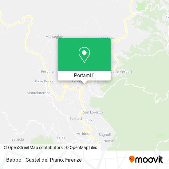 Mappa Babbo - Castel del Piano