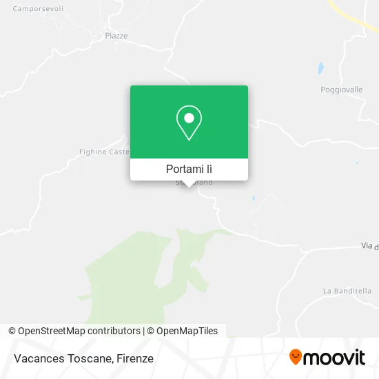 Mappa Vacances Toscane
