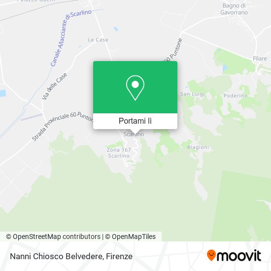 Mappa Nanni Chiosco Belvedere