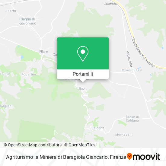 Mappa Agriturismo la Miniera di Baragiola Giancarlo