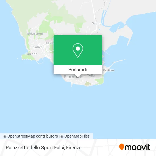 Mappa Palazzetto dello Sport Falci