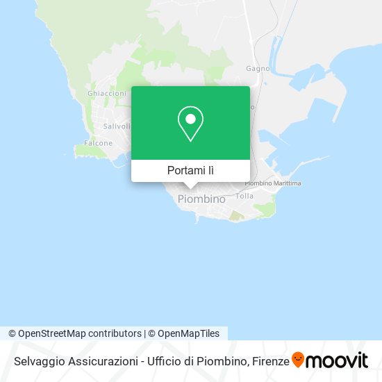 Mappa Selvaggio Assicurazioni - Ufficio di Piombino