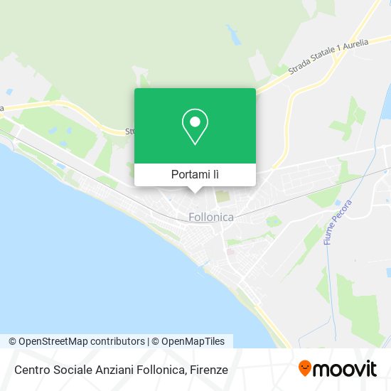 Mappa Centro Sociale Anziani Follonica