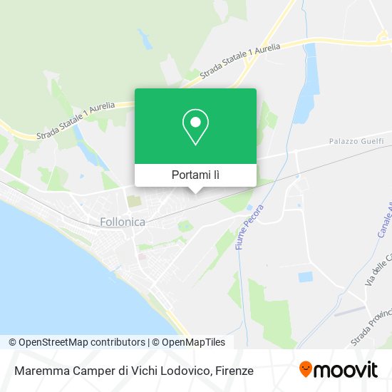 Mappa Maremma Camper di Vichi Lodovico