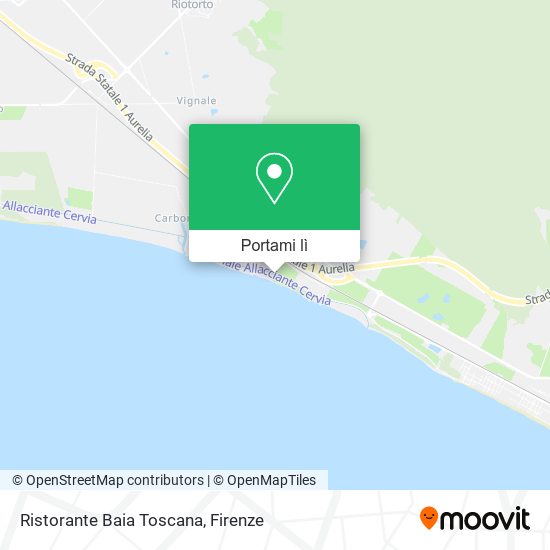 Mappa Ristorante Baia Toscana