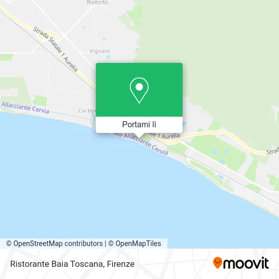 Mappa Ristorante Baia Toscana