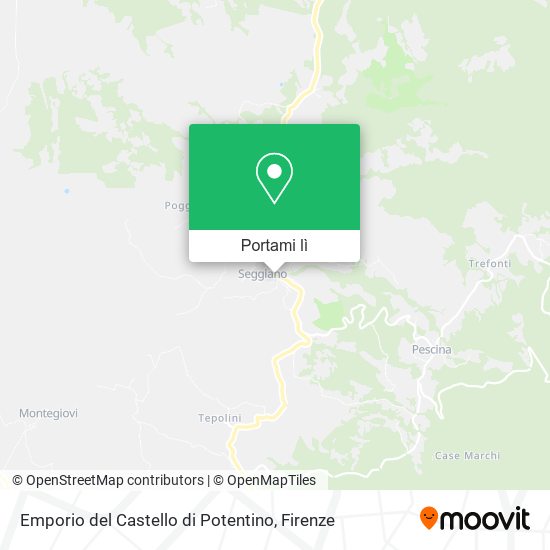 Mappa Emporio del Castello di Potentino