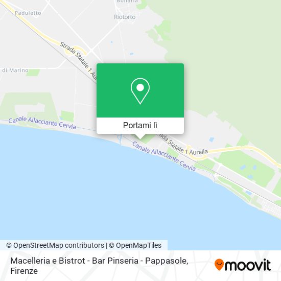 Mappa Macelleria e Bistrot - Bar Pinseria - Pappasole
