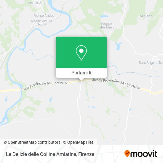 Mappa Le Delizie delle Colline Amiatine