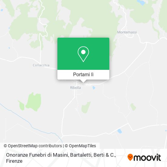 Mappa Onoranze Funebri di Masini, Bartaletti, Berti & C.