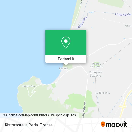 Mappa Ristorante la Perla