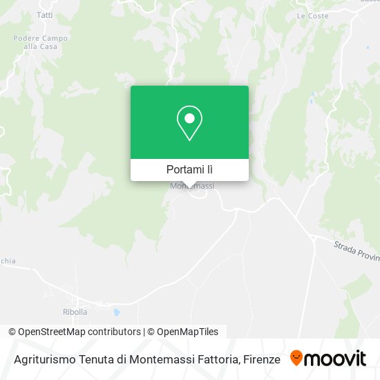 Mappa Agriturismo Tenuta di Montemassi Fattoria