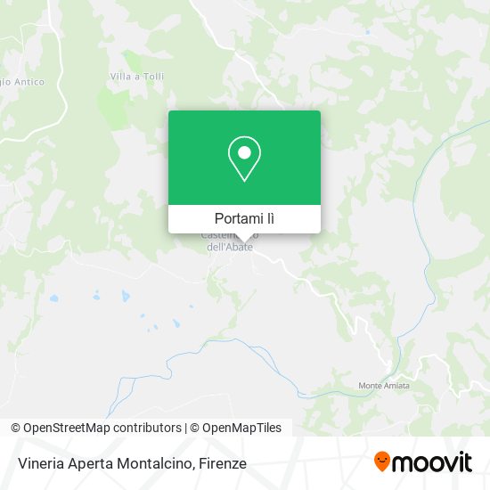 Mappa Vineria Aperta Montalcino