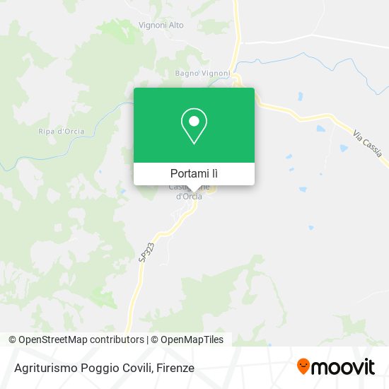 Mappa Agriturismo Poggio Covili