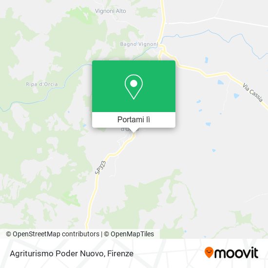Mappa Agriturismo Poder Nuovo