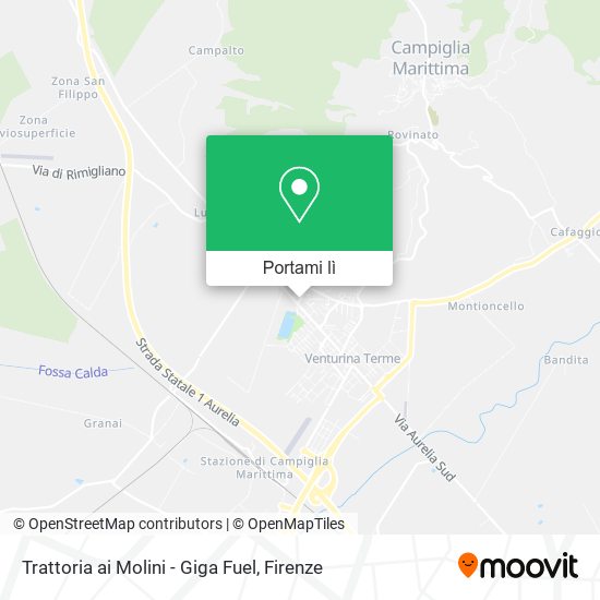 Mappa Trattoria ai Molini - Giga Fuel