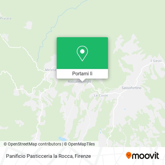 Mappa Panificio Pasticceria la Rocca