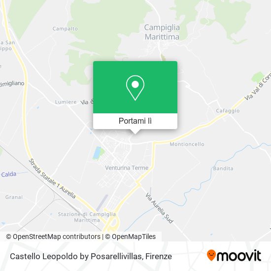 Mappa Castello Leopoldo by Posarellivillas