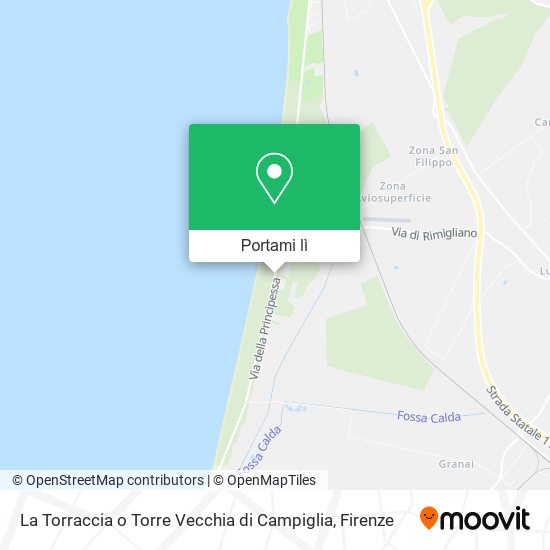 Mappa La Torraccia o Torre Vecchia di Campiglia