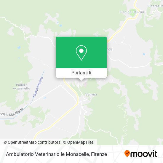 Mappa Ambulatorio Veterinario le Monacelle
