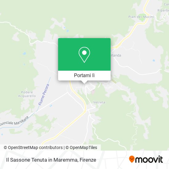 Mappa Il Sassone Tenuta in Maremma