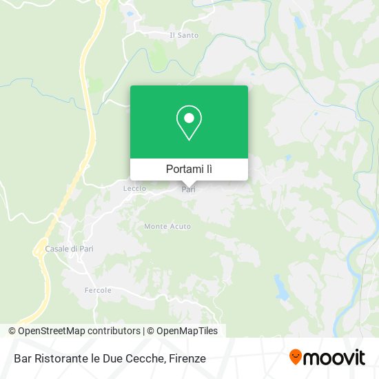 Mappa Bar Ristorante le Due Cecche