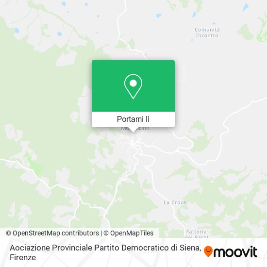 Mappa Aociazione Provinciale Partito Democratico di Siena