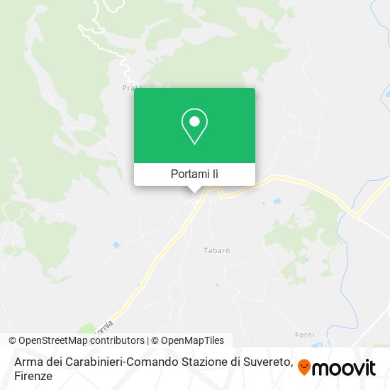 Mappa Arma dei Carabinieri-Comando Stazione di Suvereto