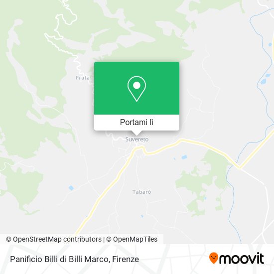 Mappa Panificio Billi di Billi Marco
