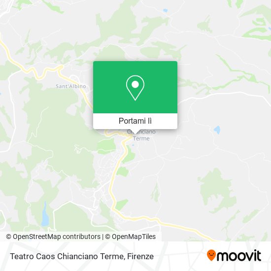 Mappa Teatro Caos Chianciano Terme