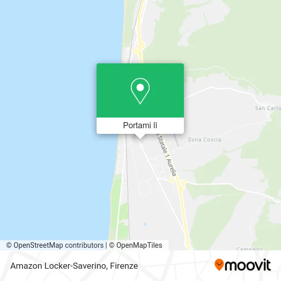 Mappa Amazon Locker-Saverino
