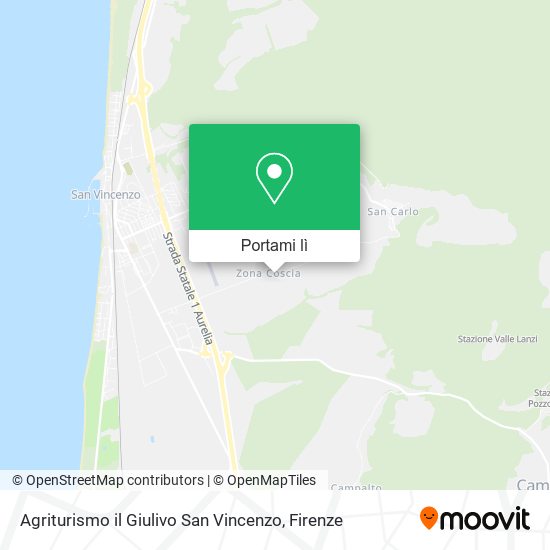 Mappa Agriturismo il Giulivo San Vincenzo