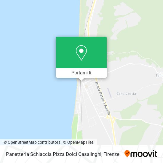 Mappa Panetteria Schiaccia Pizza Dolci Casalinghi