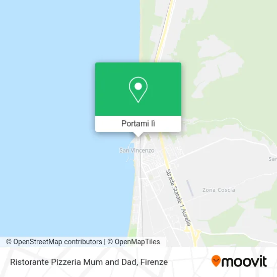 Mappa Ristorante Pizzeria Mum and Dad