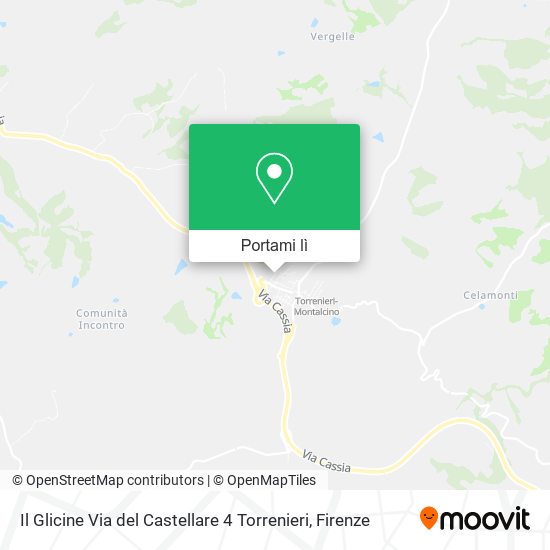 Mappa Il Glicine Via del Castellare 4 Torrenieri