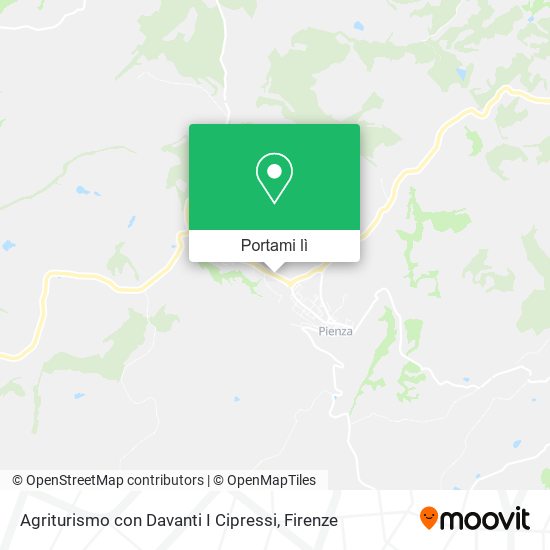 Mappa Agriturismo con Davanti I Cipressi