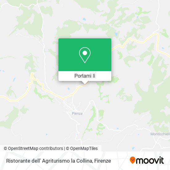 Mappa Ristorante dell' Agriturismo la Collina