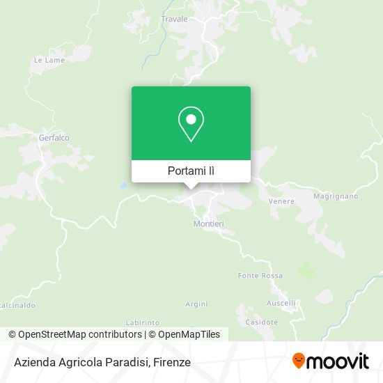 Mappa Azienda Agricola Paradisi
