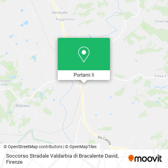 Mappa Soccorso Stradale Valdarbia di Bracalente David