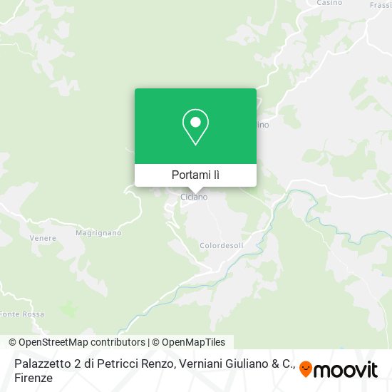Mappa Palazzetto 2 di Petricci Renzo, Verniani Giuliano & C.