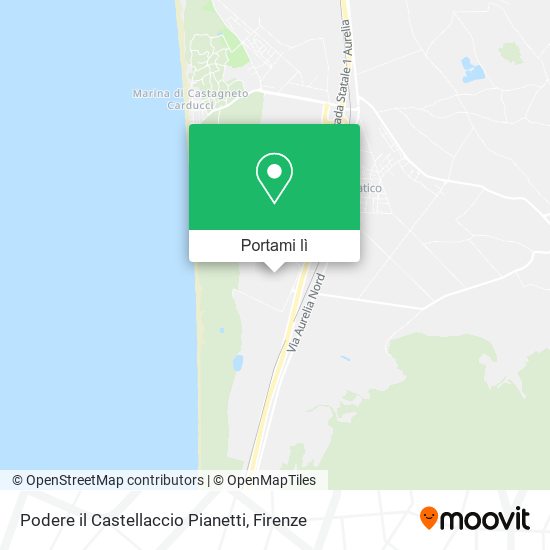 Mappa Podere il Castellaccio Pianetti