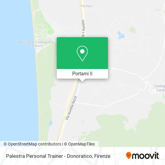 Mappa Palestra Personal Trainer - Donoratico