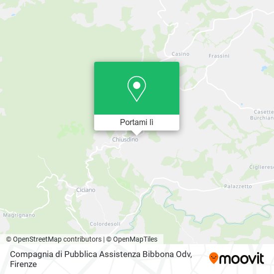 Mappa Compagnia di Pubblica Assistenza Bibbona Odv