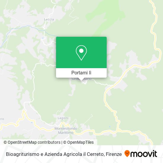Mappa Bioagriturismo e Azienda Agricola il Cerreto